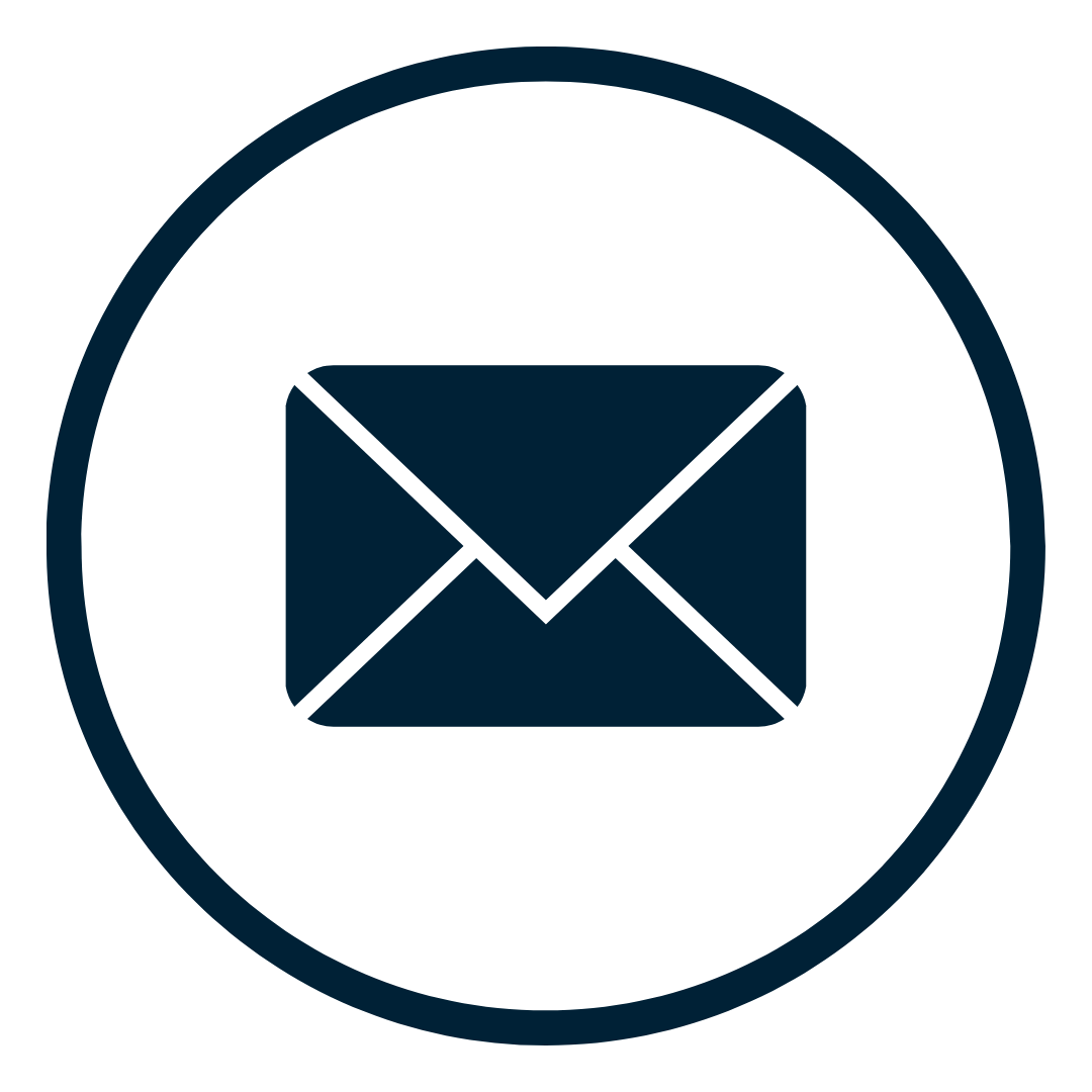 navy blue email icon